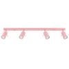 Ring 4-Light Ceiling Bar - Pink Uncategorized Great Lighting UK Ltd