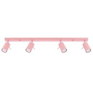 Ring 4-Light Ceiling Bar - Pink Uncategorized Great Lighting UK Ltd