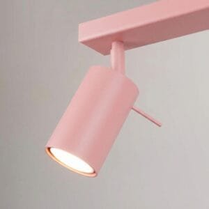 Ring 4-Light Ceiling Bar - Pink Uncategorized Great Lighting UK Ltd