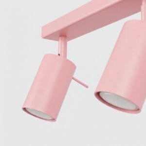 Ring 4-Light Ceiling Bar - Pink Uncategorized Great Lighting UK Ltd