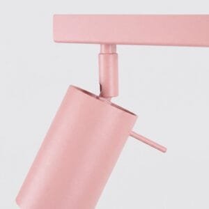 Ring 4-Light Ceiling Bar - Pink Uncategorized Great Lighting UK Ltd