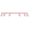 Ring 6-Light Ceiling Bar - Pink Uncategorized Great Lighting UK Ltd