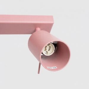 Ring 6-Light Ceiling Bar - Pink 6 Light Spotlights Great Lighting UK Ltd