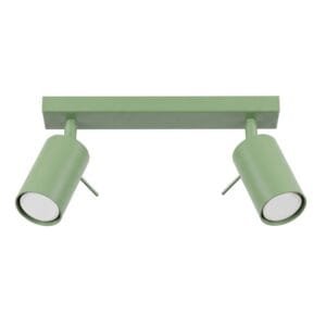 Ring 2-Light Ceiling Bar - Sage Uncategorized Great Lighting UK Ltd