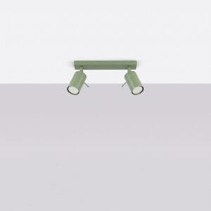 Ring 2-Light Ceiling Bar - Sage Uncategorized Great Lighting UK Ltd