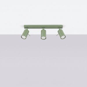 Ring 3-Light Ceiling Bar - Sage Uncategorized Great Lighting UK Ltd