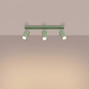 Ring 3-Light Ceiling Bar - Sage Uncategorized Great Lighting UK Ltd