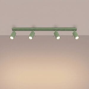 Ring 4-Light Ceiling Bar - Sage Uncategorized Great Lighting UK Ltd