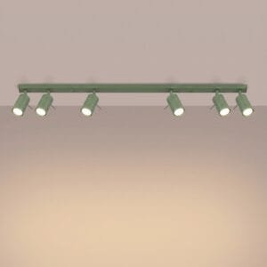 Ring 6-Light Ceiling Bar - Sage Uncategorized Great Lighting UK Ltd