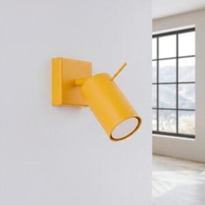 Ring Wall Spotlight - Yellow Uncategorized Great Lighting UK Ltd