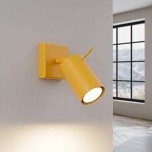 Ring Wall Spotlight - Yellow Uncategorized Great Lighting UK Ltd