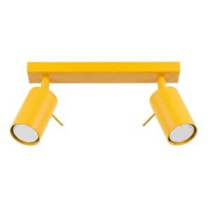 Ring 2-Light Ceiling Bar - Yellow Uncategorized Great Lighting UK Ltd