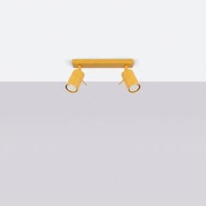 Ring 2-Light Ceiling Bar - Yellow Uncategorized Great Lighting UK Ltd