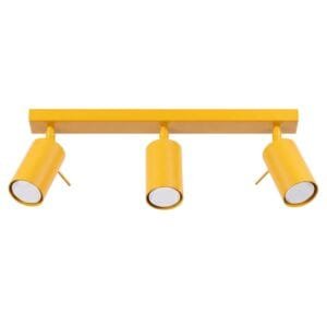 Ring 3-Light Ceiling Bar - Yellow Uncategorized Great Lighting UK Ltd
