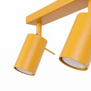 Ring 3-Light Ceiling Bar - Yellow Uncategorized Great Lighting UK Ltd
