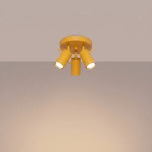 Ring 3-Light Ceiling Cluster - Yellow Uncategorized Great Lighting UK Ltd