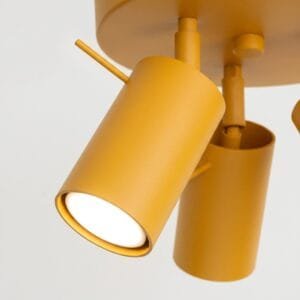 Ring 3-Light Ceiling Cluster - Yellow Uncategorized Great Lighting UK Ltd