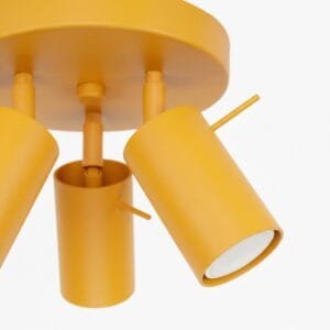 Ring 3-Light Ceiling Cluster - Yellow Uncategorized Great Lighting UK Ltd