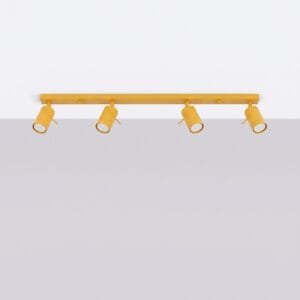 Ring 4-Light Ceiling Bar - Yellow Uncategorized Great Lighting UK Ltd