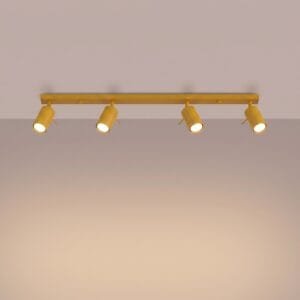 Ring 4-Light Ceiling Bar - Yellow Uncategorized Great Lighting UK Ltd