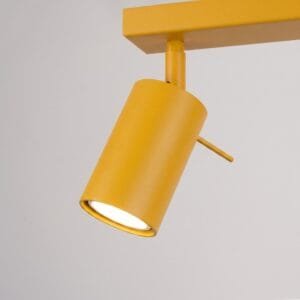 Ring 4-Light Ceiling Bar - Yellow Uncategorized Great Lighting UK Ltd