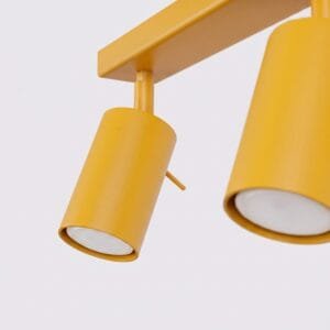 Ring 4-Light Ceiling Bar - Yellow Uncategorized Great Lighting UK Ltd