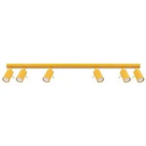 Ring 6-Light Ceiling Bar - Yellow 6 Light Spotlights Great Lighting UK Ltd