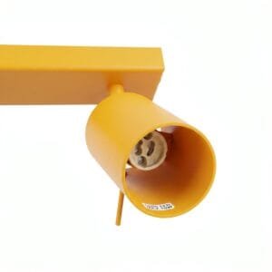 Ring 6-Light Ceiling Bar - Yellow 6 Light Spotlights Great Lighting UK Ltd