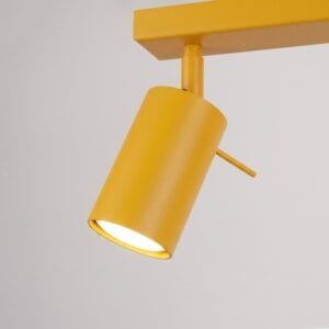 Ring 6-Light Ceiling Bar - Yellow 6 Light Spotlights Great Lighting UK Ltd