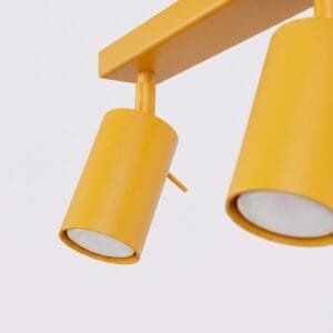 Ring 6-Light Ceiling Bar - Yellow 6 Light Spotlights Great Lighting UK Ltd