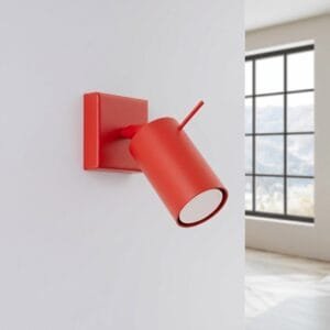 Ring Wall Spotlight - Red Uncategorized Great Lighting UK Ltd