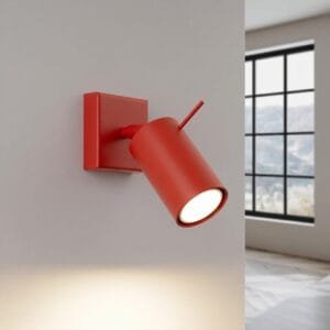 Ring Wall Spotlight - Red Uncategorized Great Lighting UK Ltd