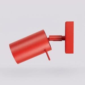 Ring Wall Spotlight - Red Uncategorized Great Lighting UK Ltd