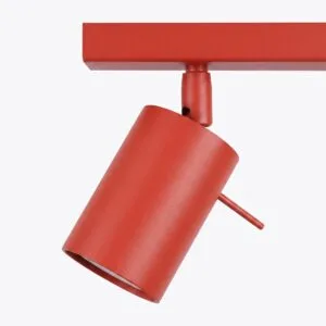 Ring 2-Light Ceiling Bar - Red 2 Light Spotlight Great Lighting UK Ltd