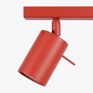 Ring 3-Light Ceiling Bar - Red Uncategorized Great Lighting UK Ltd