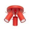 Ring 3-Light Ceiling Cluster - Red Uncategorized Great Lighting UK Ltd
