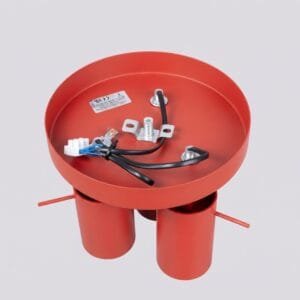 Ring 3-Light Ceiling Cluster - Red Uncategorized Great Lighting UK Ltd