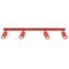 Ring 4-Light Ceiling Bar - Red Uncategorized Great Lighting UK Ltd
