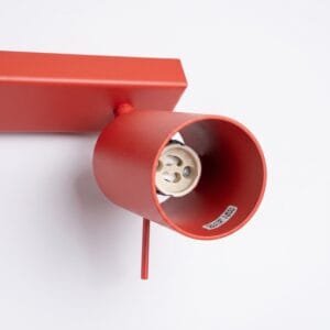 Ring 4-Light Ceiling Bar - Red Uncategorized Great Lighting UK Ltd