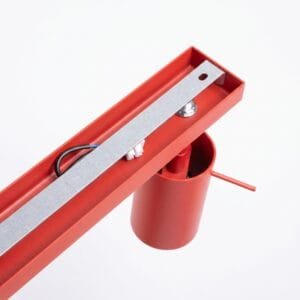 Ring 6-Light Ceiling Bar - Red Uncategorized Great Lighting UK Ltd