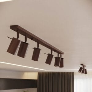 Ring Wall Spotlight - Brown Uncategorized Great Lighting UK Ltd