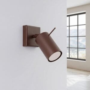 Ring Wall Spotlight - Brown Uncategorized Great Lighting UK Ltd