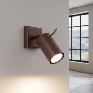 Ring Wall Spotlight - Brown Uncategorized Great Lighting UK Ltd