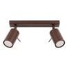 Ring 2-Light Ceiling Bar - Brown Uncategorized Great Lighting UK Ltd