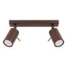 Ring 2-Light Ceiling Bar - Brown 2 Light Spotlight Great Lighting UK Ltd