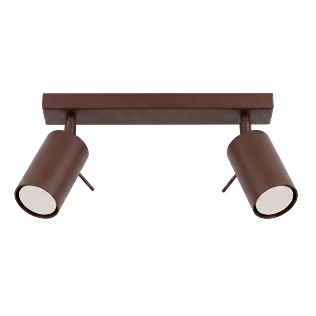 Ring 2-Light Ceiling Bar - Brown 2 Light Spotlight Great Lighting UK Ltd