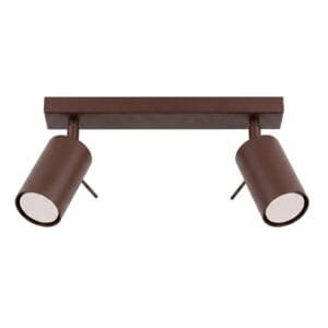 Ring 2-Light Ceiling Bar - Brown Uncategorized Great Lighting UK Ltd