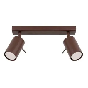 Ring 2-Light Ceiling Bar - Brown Uncategorized Great Lighting UK Ltd