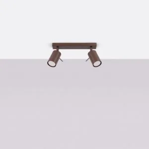 Ring 2-Light Ceiling Bar - Brown 2 Light Spotlight Great Lighting UK Ltd