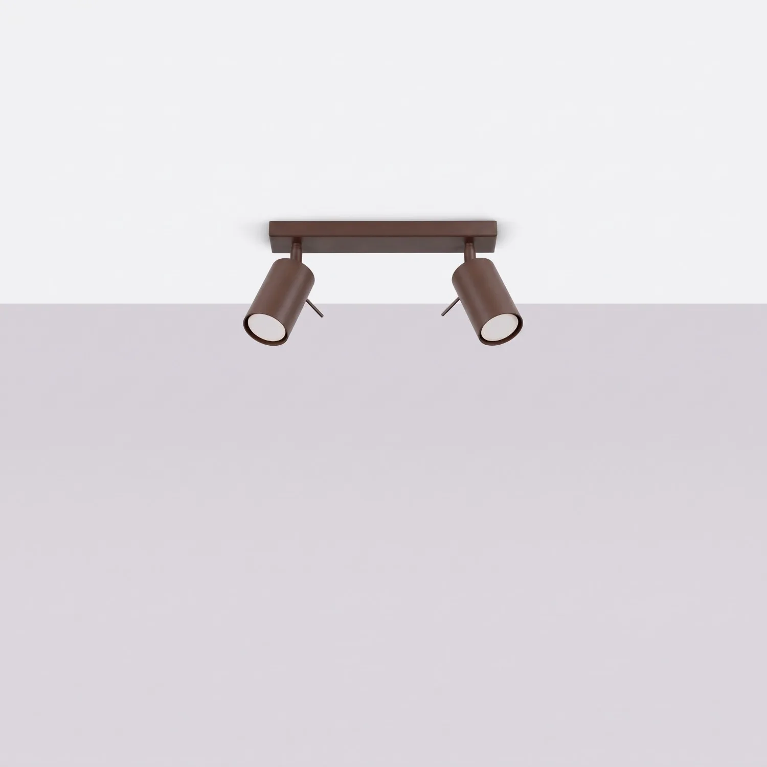 Ring 2-Light Ceiling Bar - Brown 2 Light Spotlight Great Lighting UK Ltd